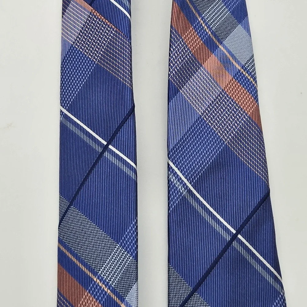 Michael Kors Silk Tie Mens Blue‎ Stripes Designer Formal Dress Neckwear 60x3